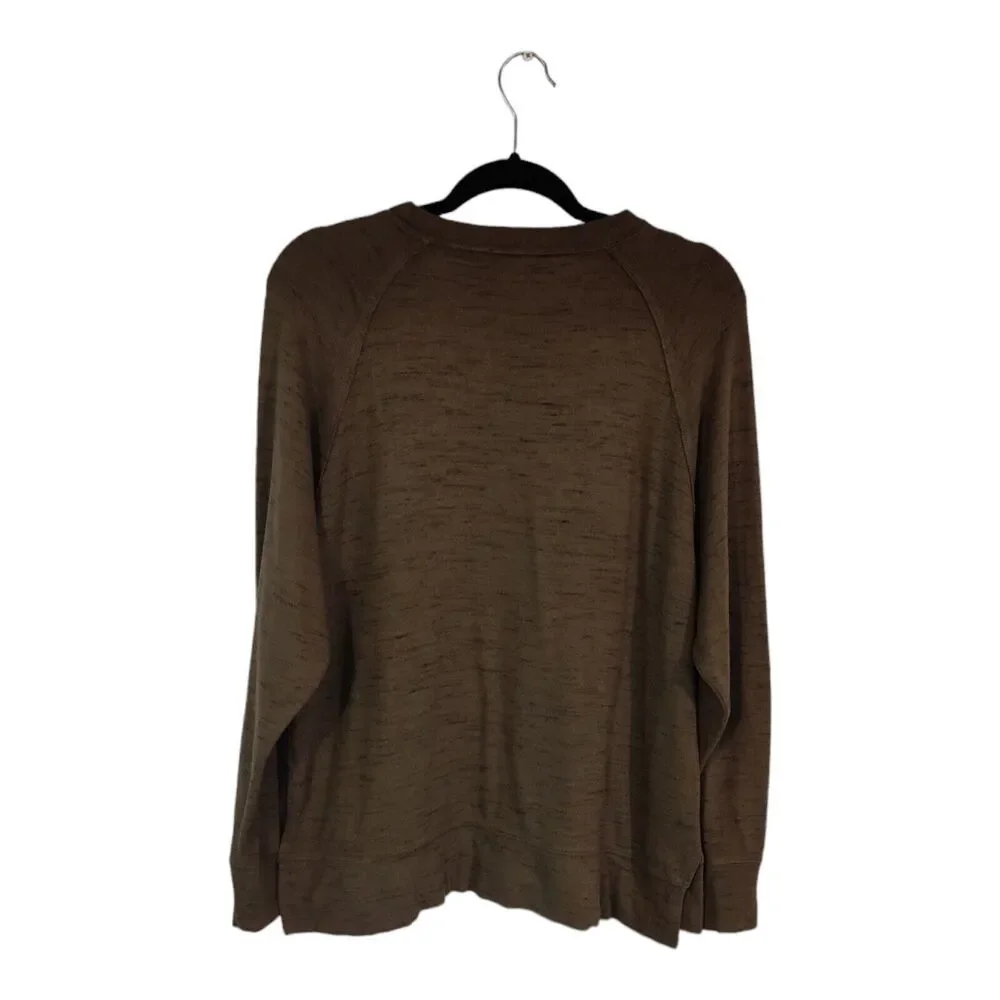 Aerie Women's Sweater Pullover green/Taupe cozy Warm lounge wear  top size XS